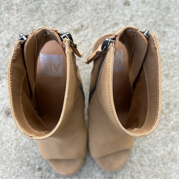 Dolce Vita Zippered Open Toe Ankle Boots - Picture 6 of 9